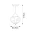 Rodolfo Glass Semi Flush Mount-999981398