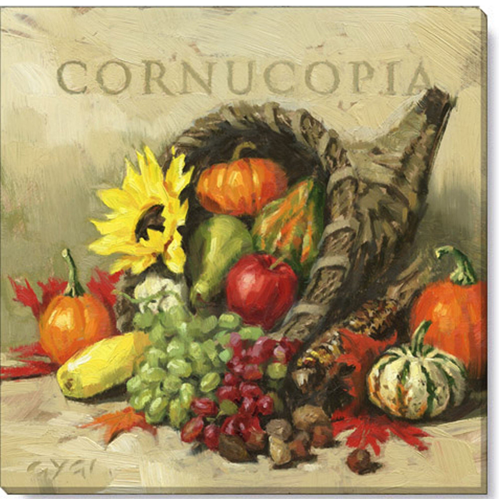 Darren Gygi Home Collection Cornucopia Giclee Wall Art Wrapped