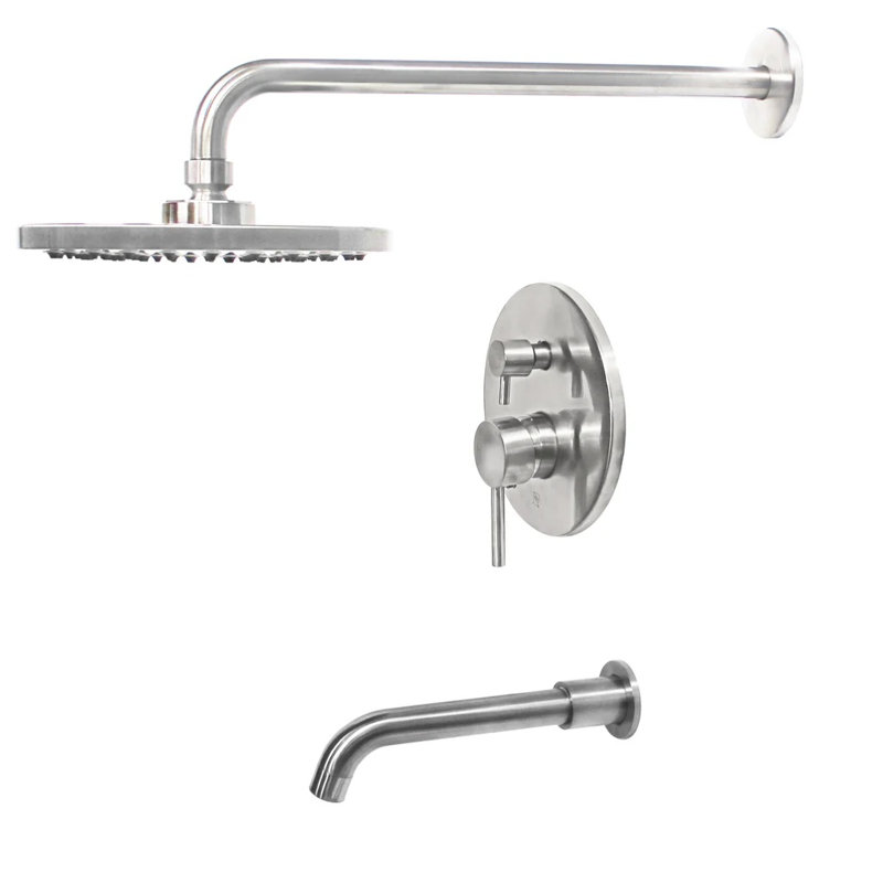 Complete Shower System, Brushed Nickel