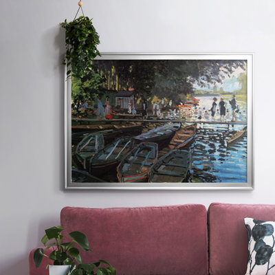 «Bathers At La Grenoullière» par Monet, reproduction d'art sur toile