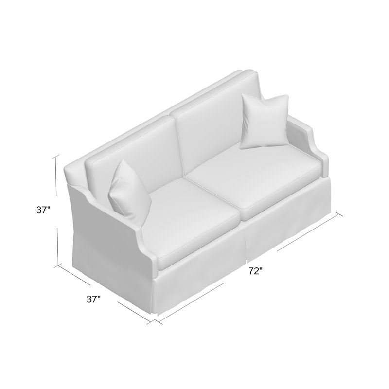Warrington Sofa, Gray, 72" W