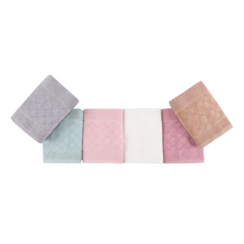 Ensemble de serviettes essuie-mains 100% coton 6 pièces Lisa