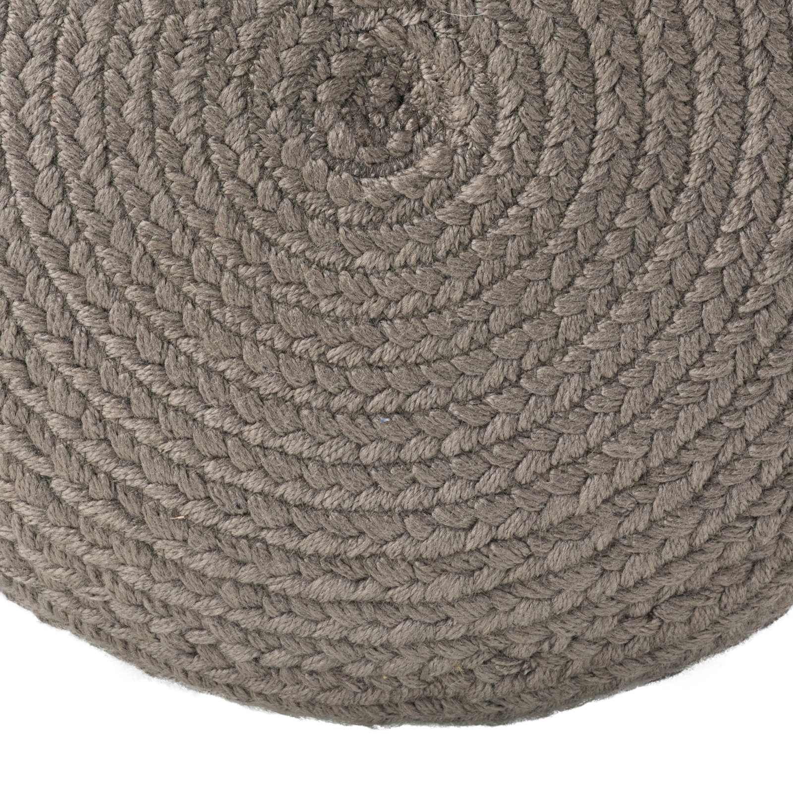Dalenna Round Outdoor Ottoman, Light Gray