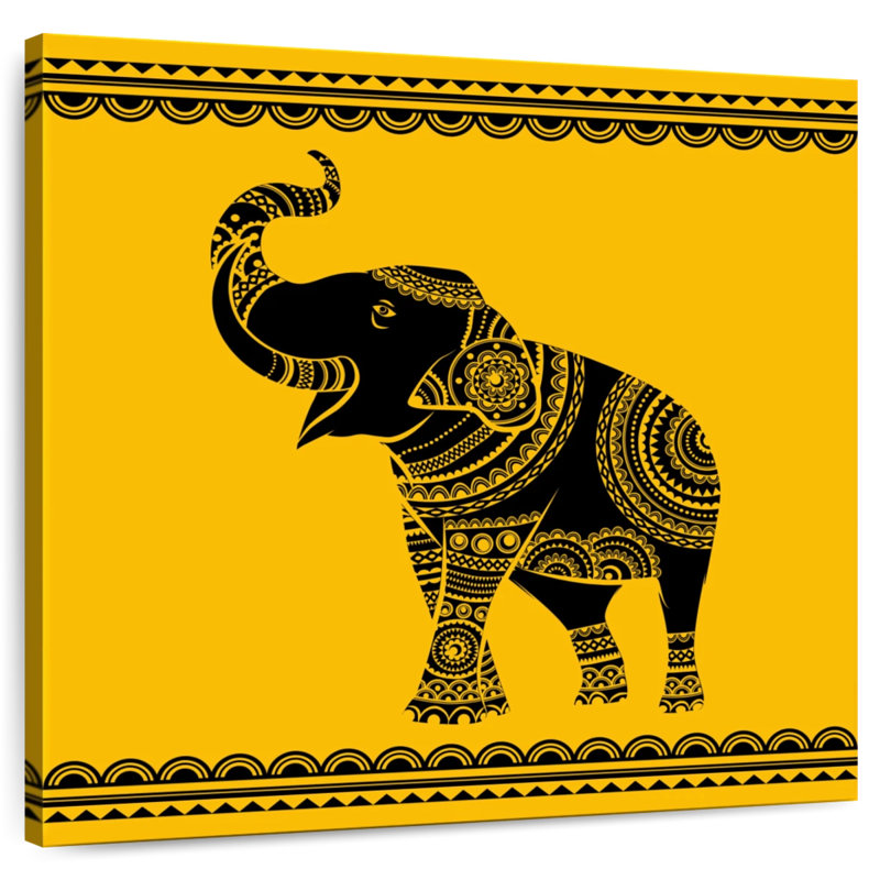 Brampt Ornate Elephant, 20" H x 20" W
