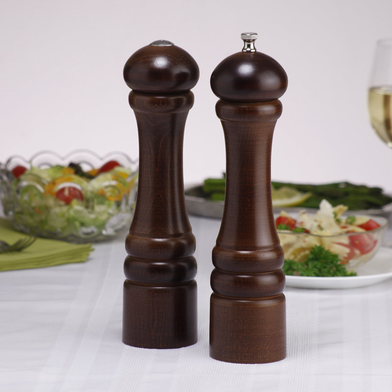10" Imperial Pepper Mill & Shaker Set, Walnut