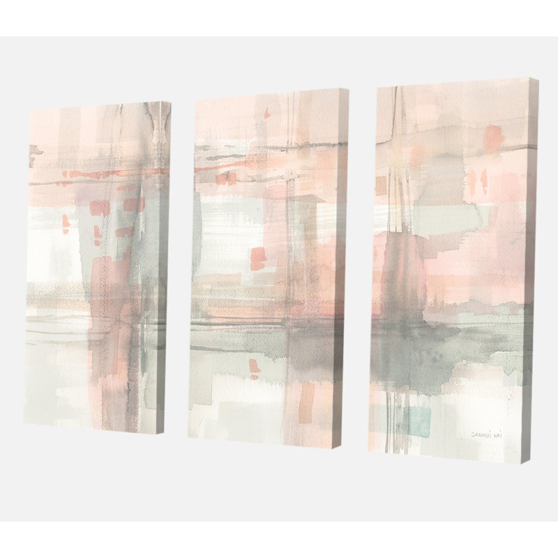 Image sur toile de qualité supérieure «Intersect II Gray», H 40 po x l 60 po x P 1 po