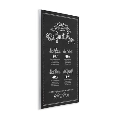 The Guest Room Guide by Lettered and Lined - Textual Art Print on Canvas
