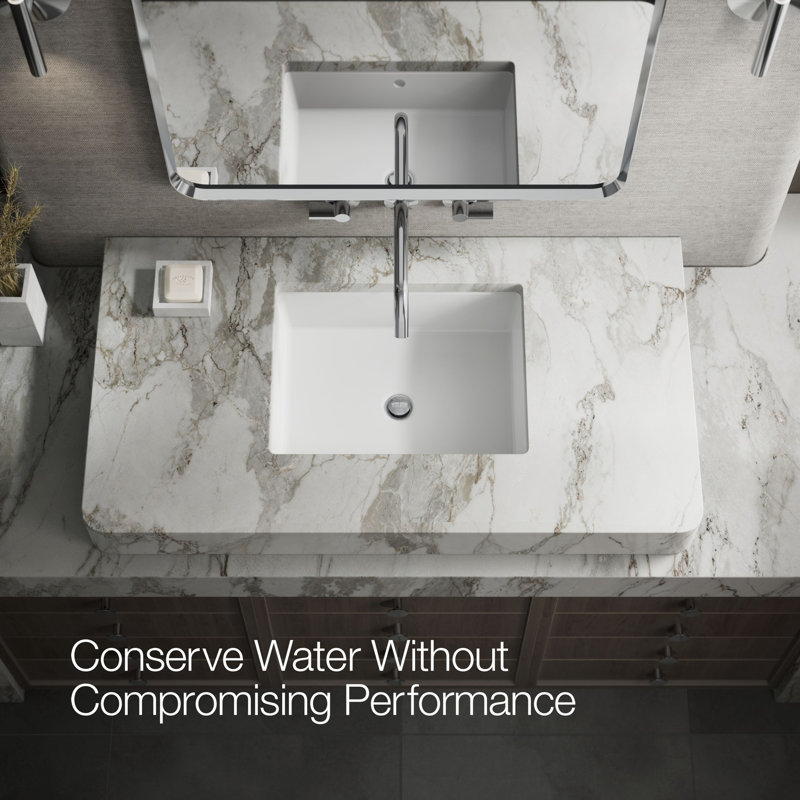 Components Wall-Mount Bathroom Sink Faucet Trim, Polished Chrome