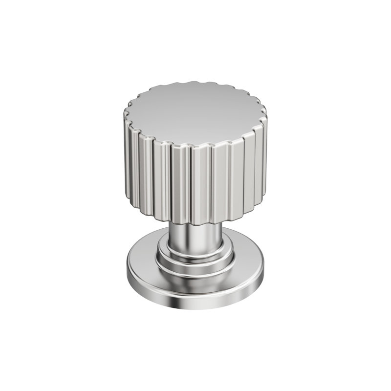 Bouton d'armoire, Nickel poli, 1"