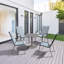 Ensemble de 4 chaises de patio empilables Ronda