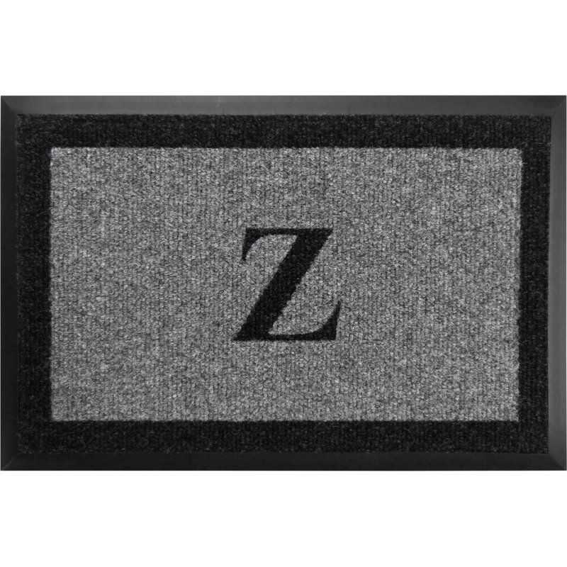 Tapis d'extérieur antidérapant Asai, Gris, Z, l 24 po x L 36 po