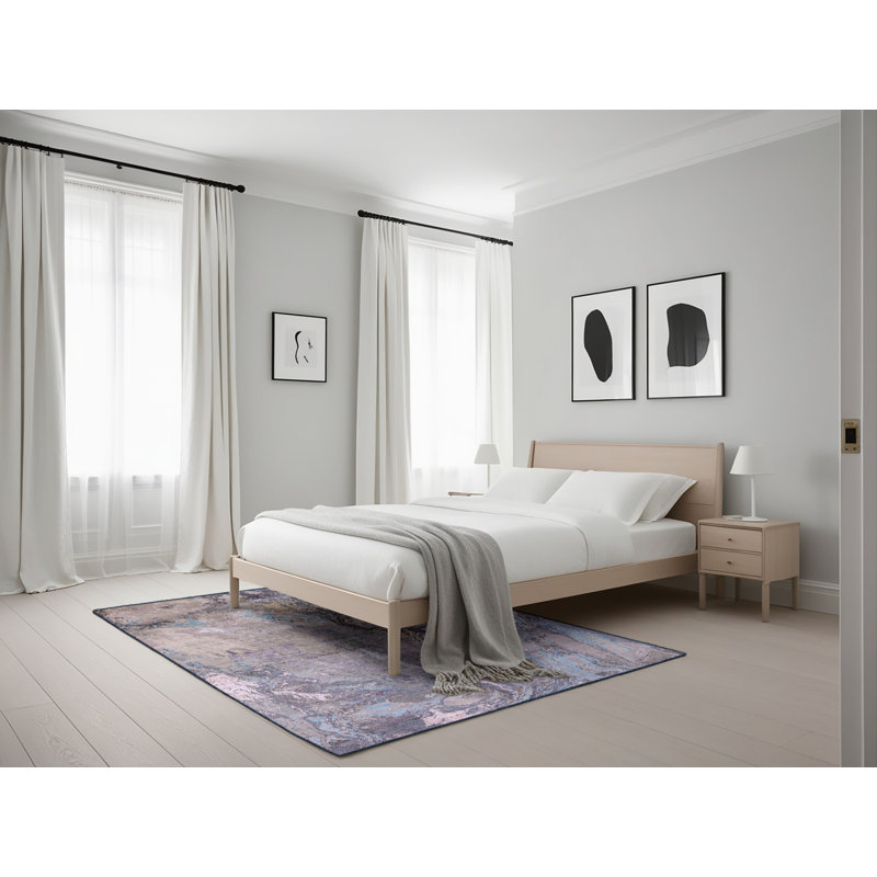 Tapis gris Strope, Rectangle 5 pi x 7 pi
