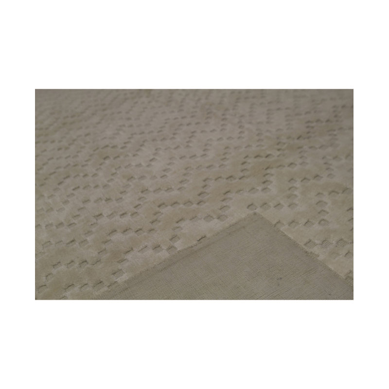 Cotton Chevron Area Rug in Brown