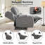 Causeuse manuelle inclinable avec console centrale, rangement et porte-gobelets-271894966