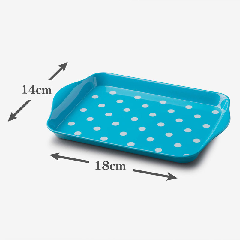 Zeal Melamine Tray, Aqua