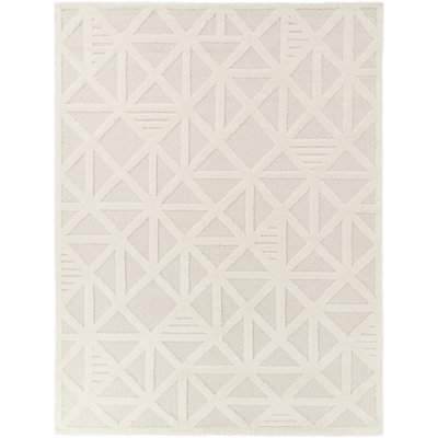 Currie Cream Global Diamond Area Rug