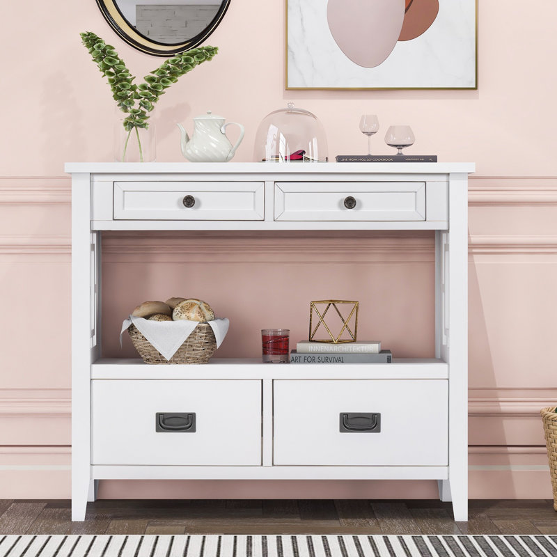 Console 36 po Norfolk, Blanc