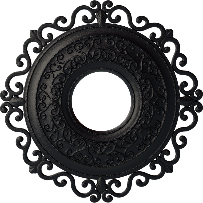 22 po de diamètre extérieur x 6 1/4 po de diamètre intérieur x 1 3/4 po de médaillon de plafond Orrington (convient aux auvents jusqu'à 6 1/4 po)