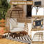 Egg Chair, Rattan Swivel Base, Cushion & Pillow for Garden Balcony-1373240935
