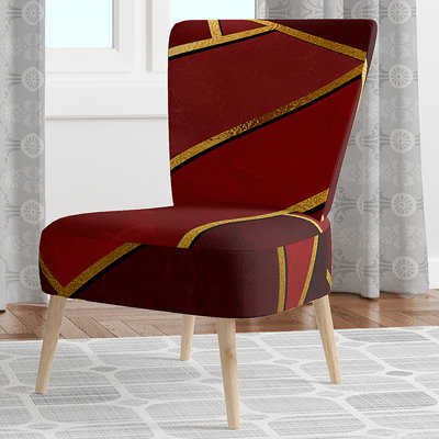 Chaise d'appoint rembourrée à motif floral - Chaise d'appoint moderne à motif floral
