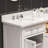 Derby 60" Carrara White Marble Countertop Bath Vanity with Mirror-29273785