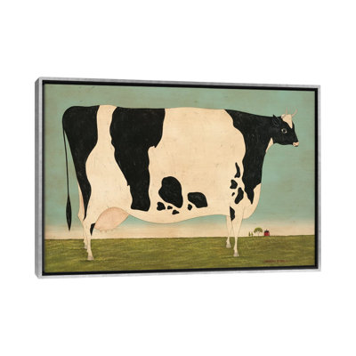 Grande vache du Vermont - reproduction d'art murale encadrée