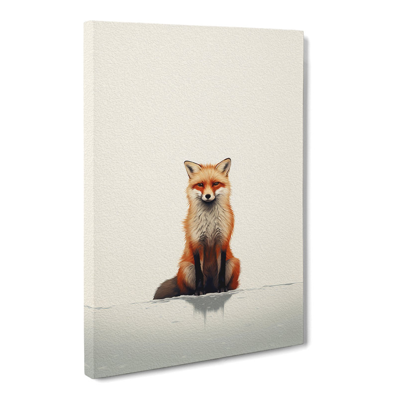 Fox Minimalism No.2 - Wrapped Canvas, 76cm H x 50cm W x 3cm D