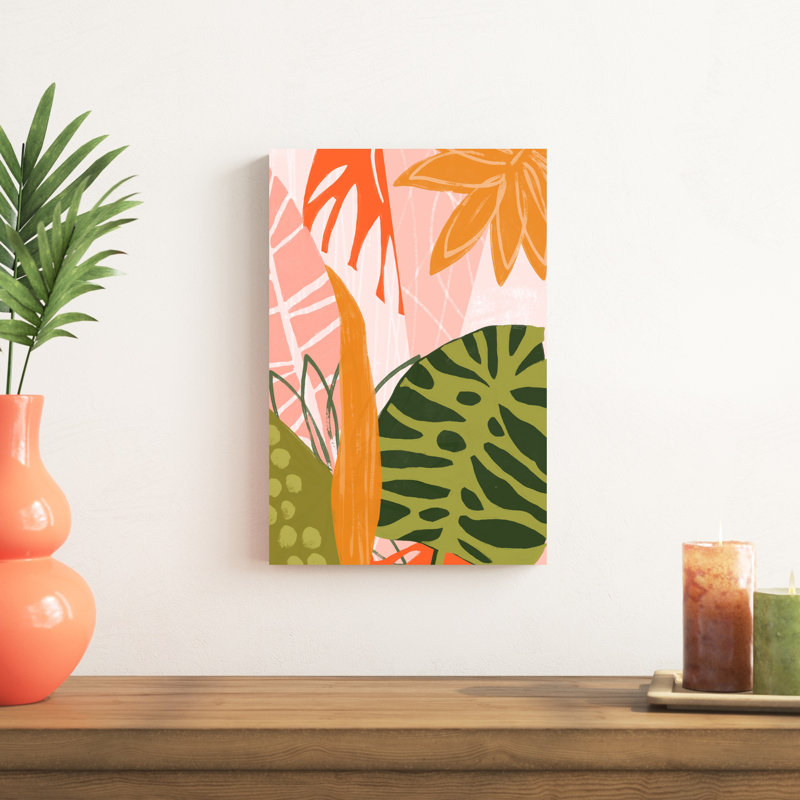 Jungle Collage II, H 18 po x l 12 po x P 1,25 po