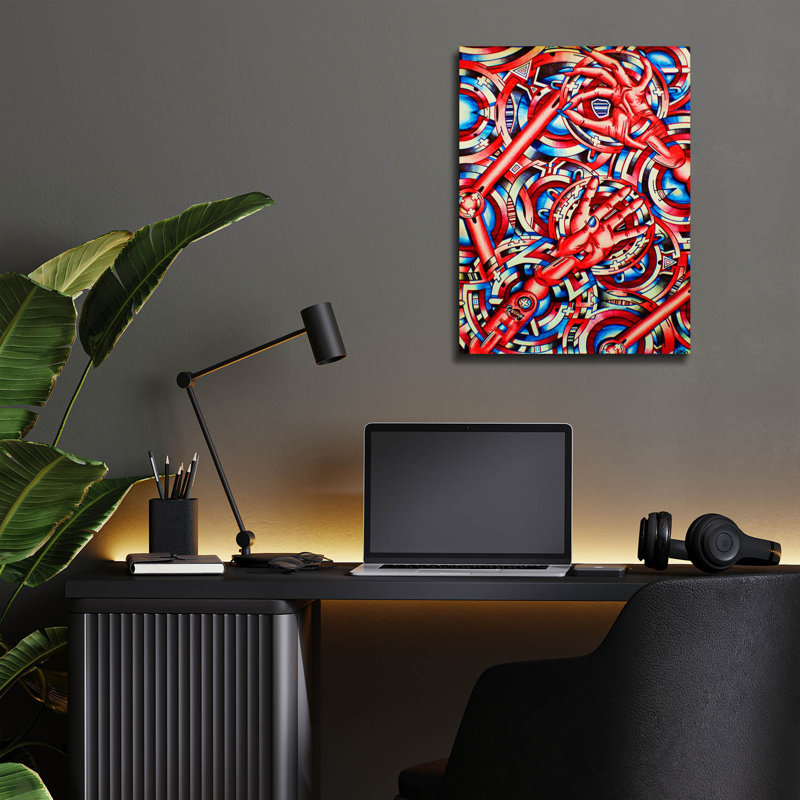 «Hands Of Time» par Abstract Graffiti, H 16 po x l 12 po x P 0,13 po