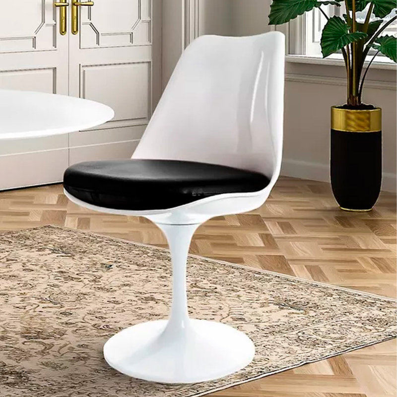  Chaise de salle à manger Rose, Noir, 1
