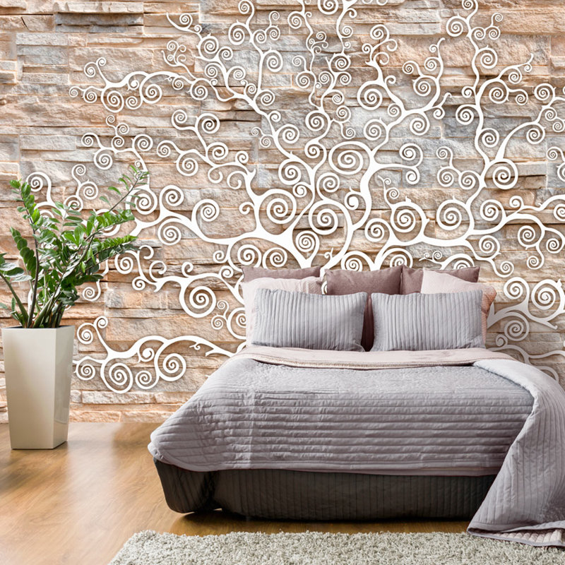 Stone Tree 2.45m x 350cm Wallpaper, 350 cm x 245 cm