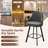 Bar Stools Set of 2/3/4, 26/30" Swivel High Back Bar Height Bar Stools-1084916211-1084916174-1084916172