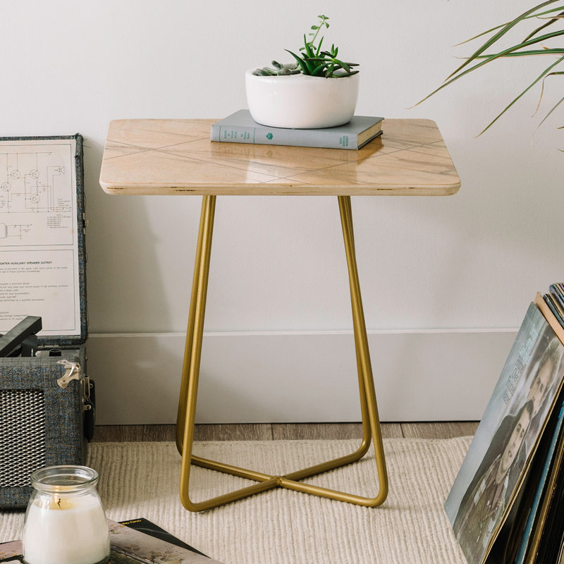 Dore End Table, Gold