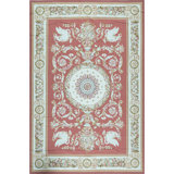 Hand-Knotted High-Quality REd Area Rug