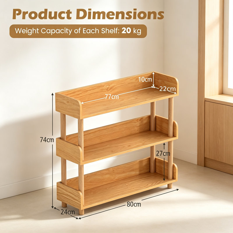 Bookcase, 3-Tier