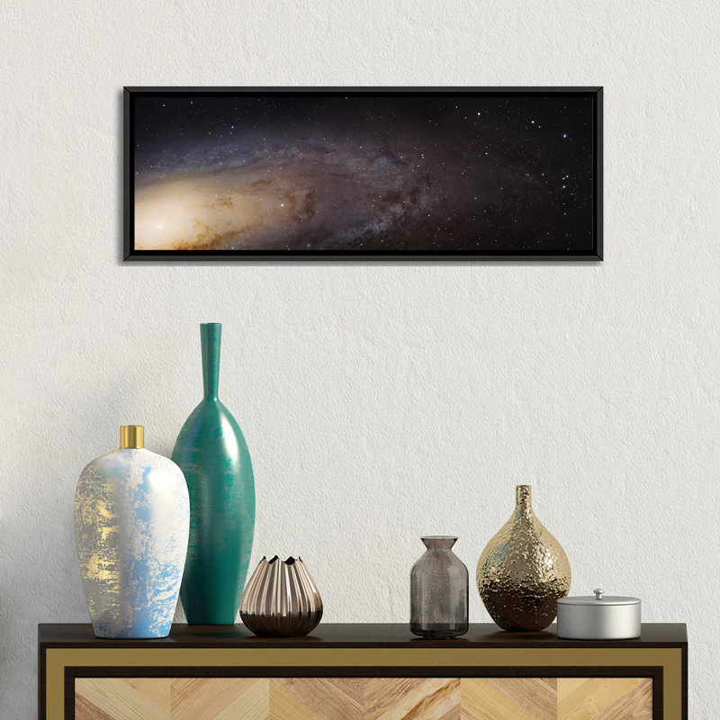 «M31, Andromeda Galaxy (PHAT) Mosaic I», impression sur toile, H 20 po x l 60 po x P 1,5 po, Toile avec cadre noir