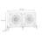 Retro White Solid Wood Sideboard