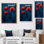 Coquelicots des prés rouges Deepmoody II - Tableau encadré-2047446689-1971695133