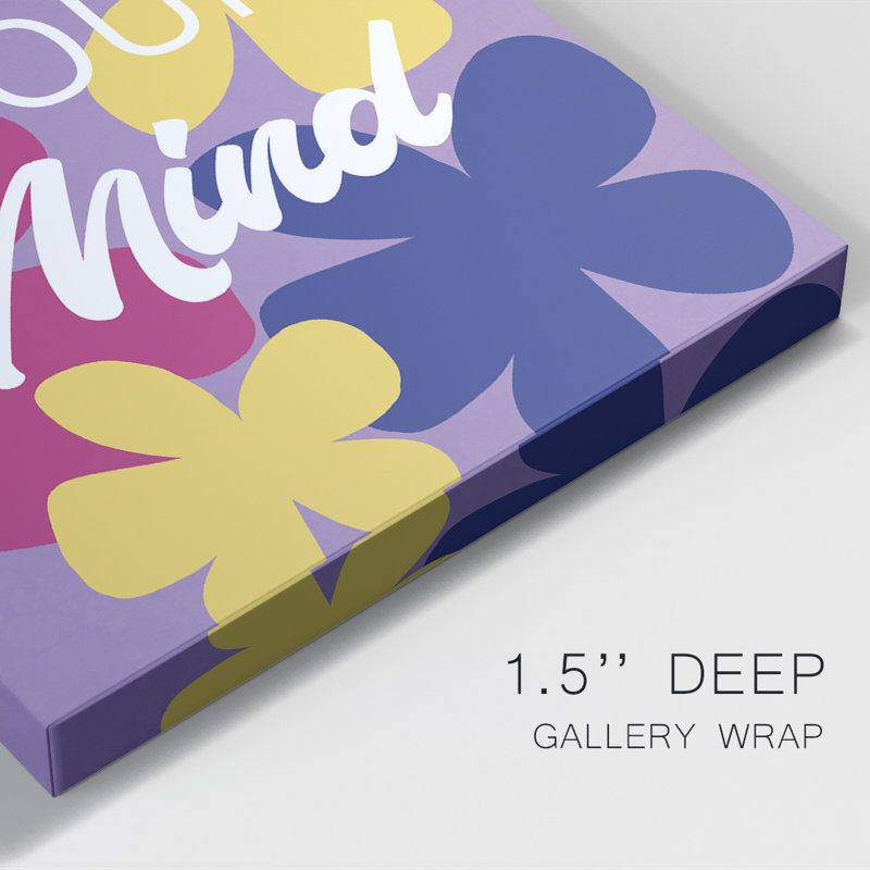 «Free Your Mind», reproduction sur toile tendue, H 18 po x l 12 po x P 1 po