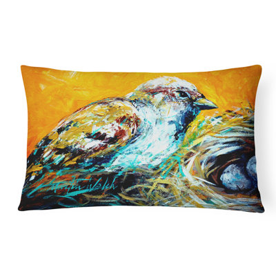 Coussin décoratif intérieur/extérieur oiseau