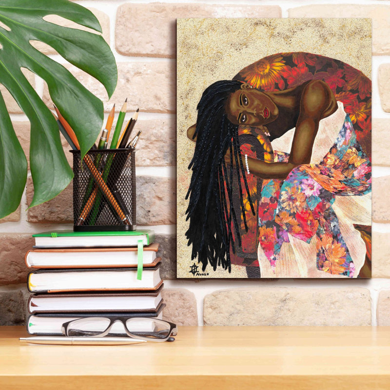 «Woman Strong III» par Alonzo Saunders, estampe numérique sur toile, H 16 po x l 12 po x P 0,75 po