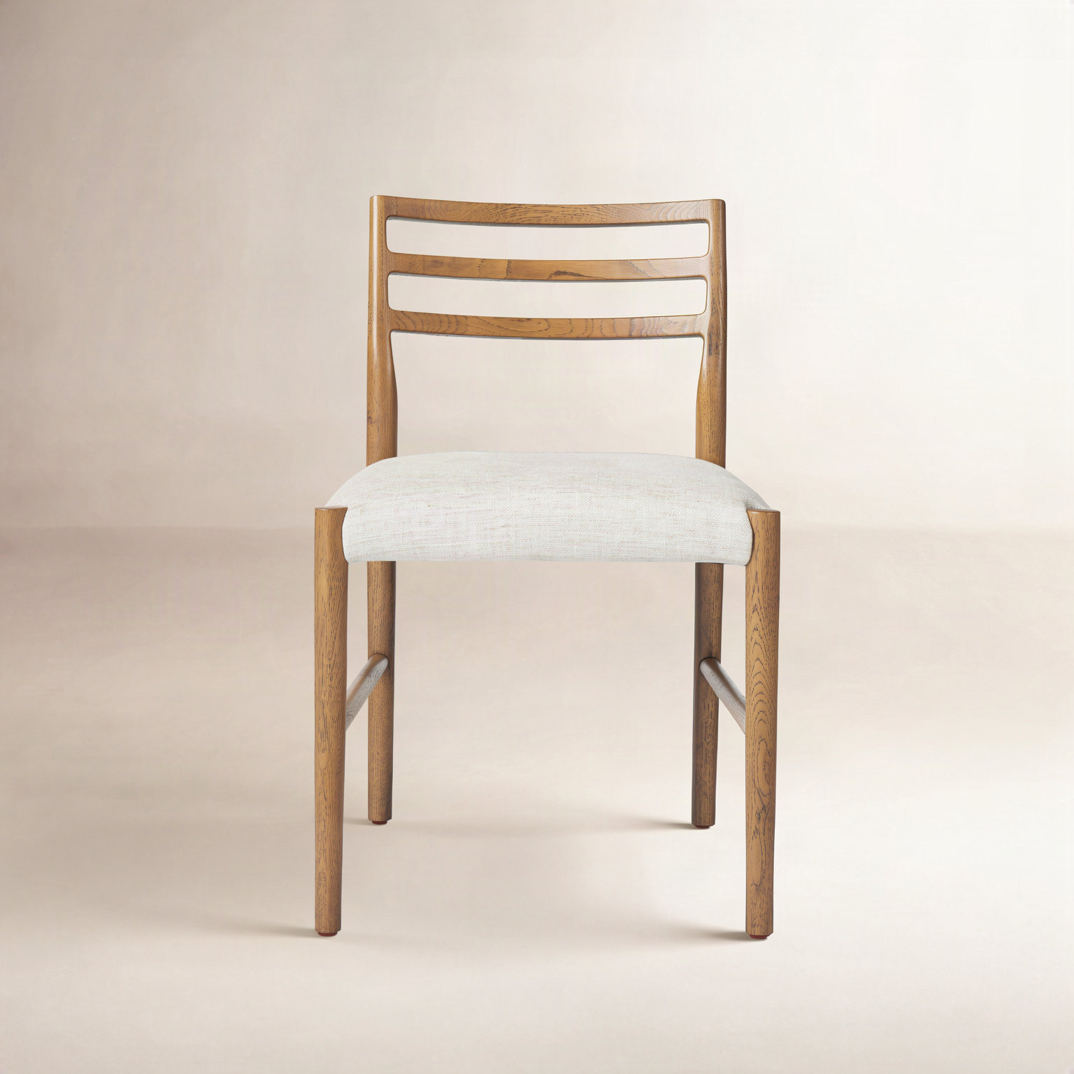 Lindyn Cotton Oak Dining Chair, Buff Oak Natural, Medium Brown Cotton/Polyester Blend/Viscose