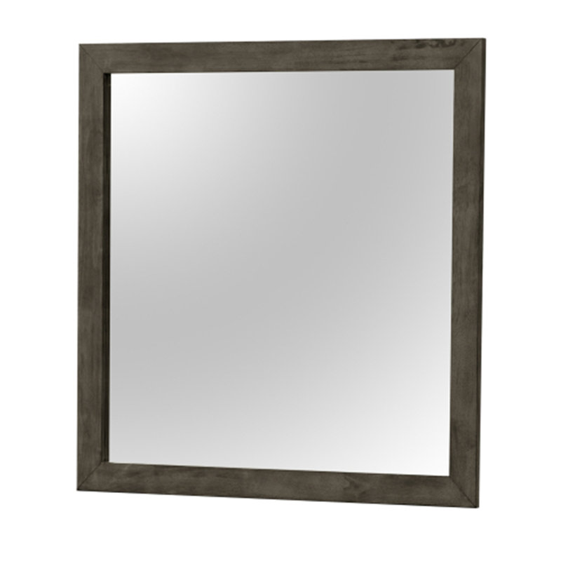 Burlington Wall Mirror, Gray, 41" x 41", Square