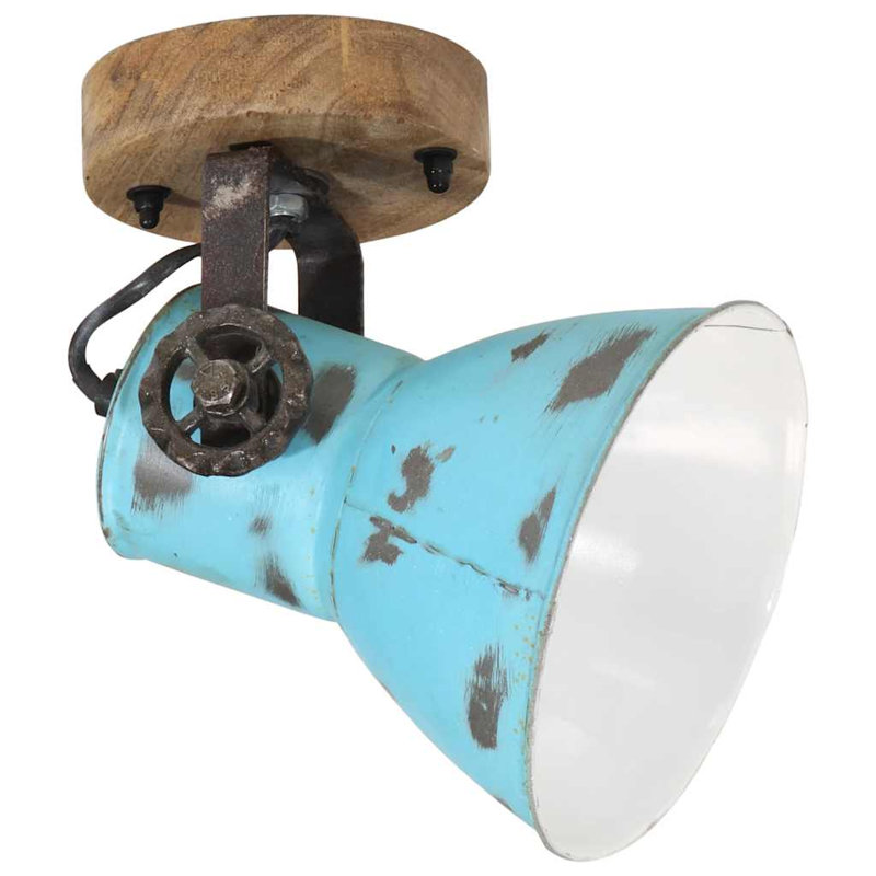 Spotlight, 25 cm H x 11.5 cm W x 11.5 cm D, Distressed Blue, 1, 29