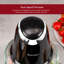 1Litre 2 Speeds 500W Mini Chopper with Clear Glass Bowl and Stainless Steel Blades