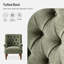 Plath 31"W Transitional Floral Rolled Arm Chair with Nailhead Trim-1272766014