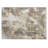 2' X 3' Taupe and Ivory Floral Washable Non Skid Indoor Outdoor Area Rug