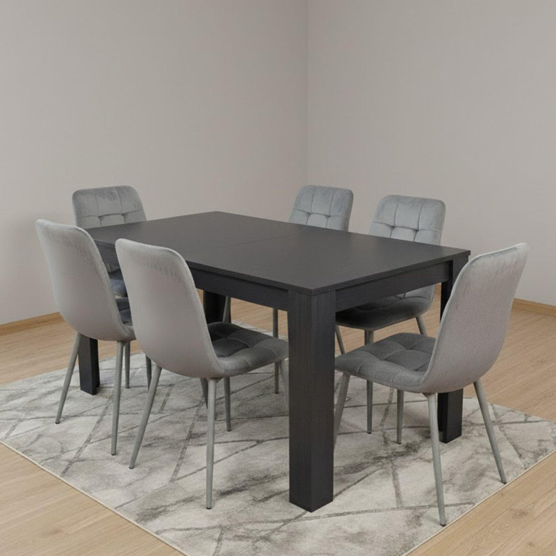 6 - Person Dining Set, Grey
