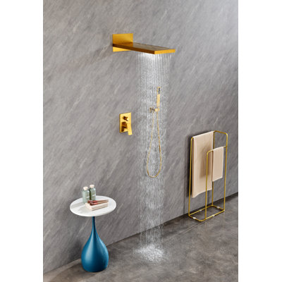Thermostatic Complete Shower System with Rough in-Valve
