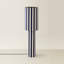 Florence Burgundy Pinstripe Linen Midi Floor Lamp-1160174393-1160174394
